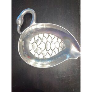 Silver Flamingo Bowl